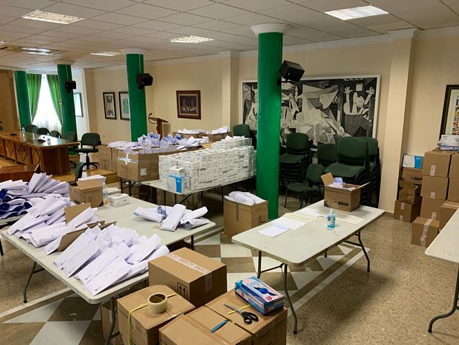 Lotes repartidos por el Ayuntamiento de Armilla