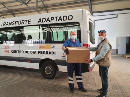 Entrega de mascarillas en Fegradi (SUBDELEGACIÓN) Entrega de mascarillas en Fegradi (SUBDELEGACIÓN)