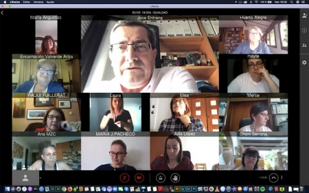 Telereuniones con asociaciones de mujeres (DIPUTACIÓN) 