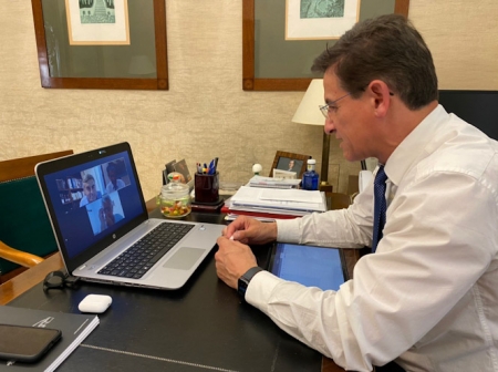 Telereunión de Luis Salvador con las organizaciones sindicales (AYTO. GRANADA) Telereunión de Luis Salvador con las organizaciones sindicales (AYTO. GRANADA)