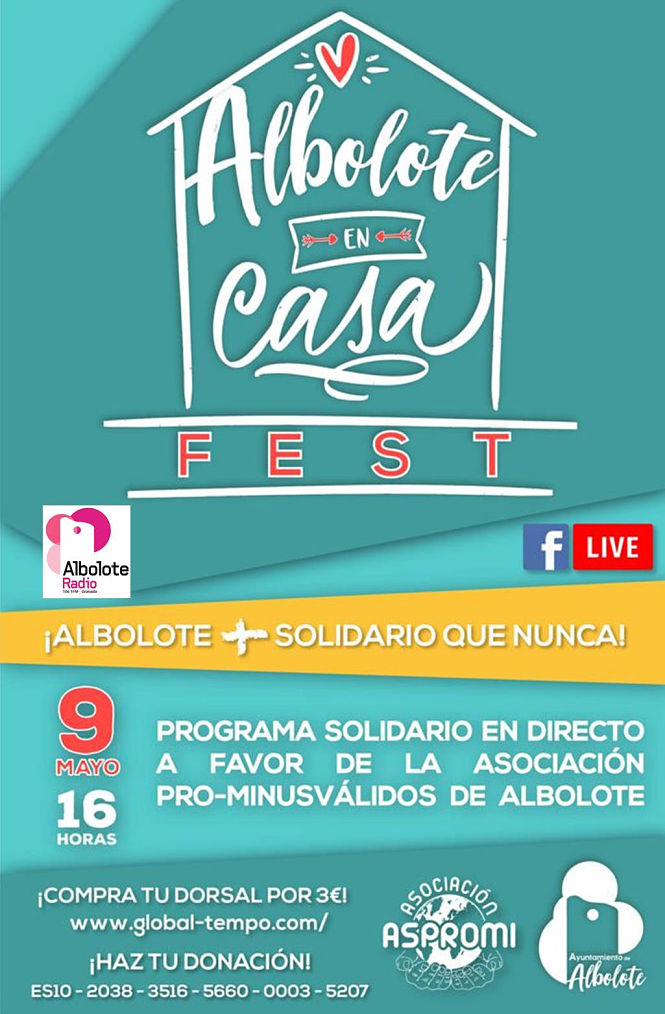 Cartel de programa solidario de Radio Albolote (AYTO. ALBOLOTE)