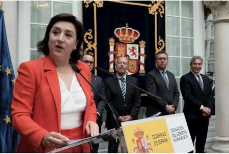 La delegada del Gobierno en Andalucía, Sandra García, en su toma de posesión en una imagen de archivo (EUROPA PRESS - ARCHIVO) La delegada del Gobierno en Andalucía, Sandra García, en su toma de posesión en una imagen de archivo (EUROPA PRESS - ARCHIVO)