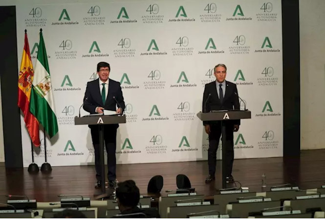 Juan Marín y Elías Bendodo (JUNTA - ARCHIVO)