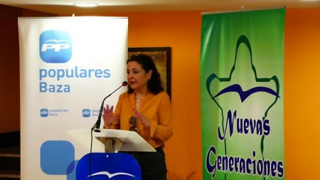 Maria Luisa Velázquez de Castro , portavoz del PP en el Ayuntamiento de Baza (PP)