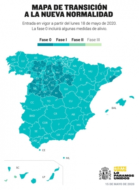 Mapa de transición hacia la nueva normalidad (GOBIERNO)