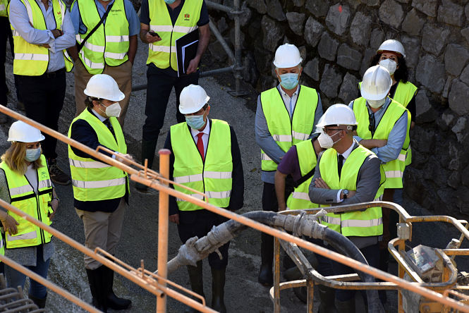 Imagen de la visita a las obras (R. MARTÍNEZ / DIPGRA) 