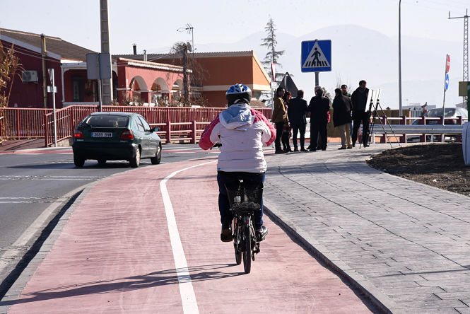 Carril bici hecho con fondos EDUSI (DIPUTACIÓN) 