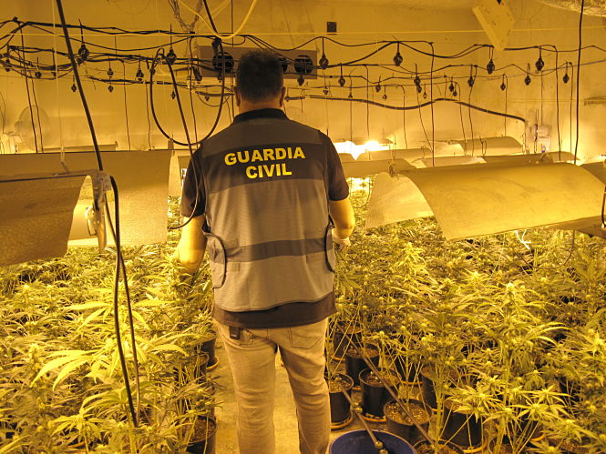 Uno de los centros desarticulados (GUARDIA CIVIL) 