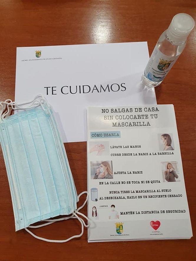 Kit repartido entre los habitantes de Otura (AYTO. OTURA) 