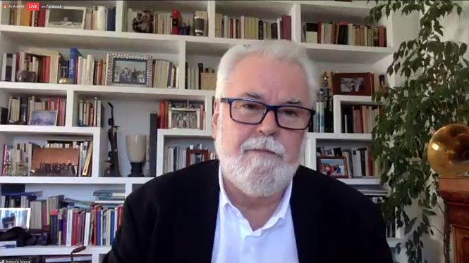 El director del Festival de Granada, Antonio Moral, en rueda de prensa telemática (EUROPA PRESS) 