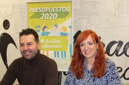 El Alcalde de Maracena, Noel López y la concejala de economía, Berta Linares (AYTO. MARACENA) 