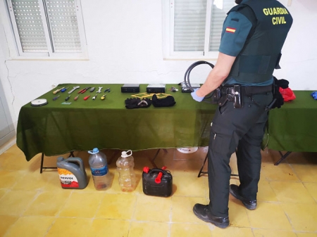 La Guardia Civil ha recuperado los objetos robados (GUARDIA CIVIL) 
