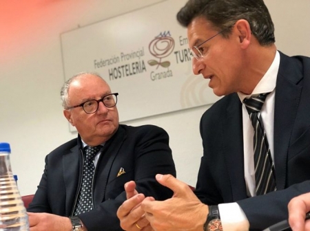 Gregorio García, con el alcalde de Granada, Luis Salvador, en imagen de archivo (CS) 