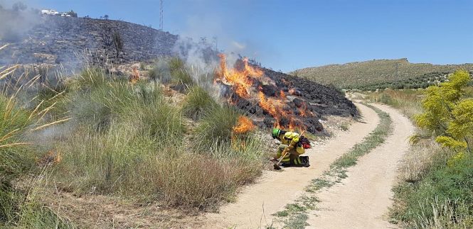 Conato de incendio en Dehesas de Guadix (TWITER DEL PLAN INFOCA) 