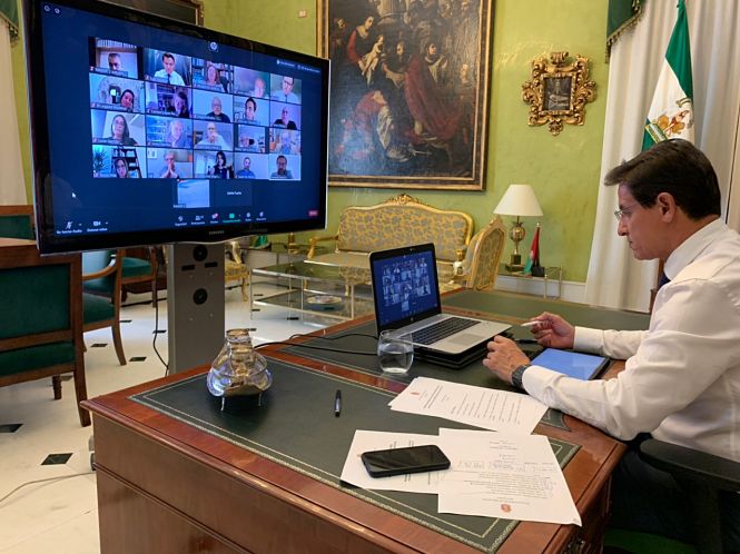 Imagen de la Reunión telemática (AYUNTAMIENTO) 