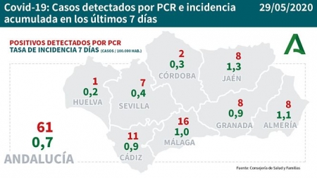 Evolución semanal de la pandemia (CONSEJERÍA DE SALUD) 