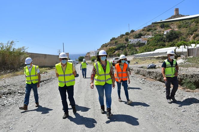 Visita de la Delegada de Medio Ambiente a las ramblas (JUNTA)