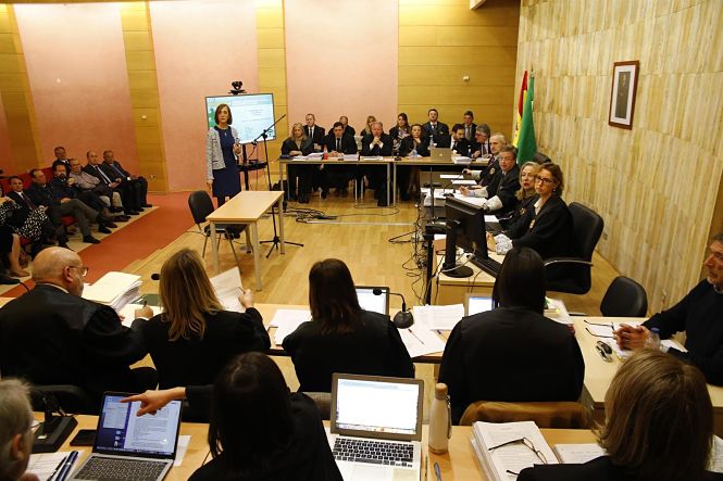 Primera sesión del juicio por el caso Serrallo, a principios de febrero de 2020 (EUROPA PRESS-ÁLEX CÁMARA / ARCHIVO) 