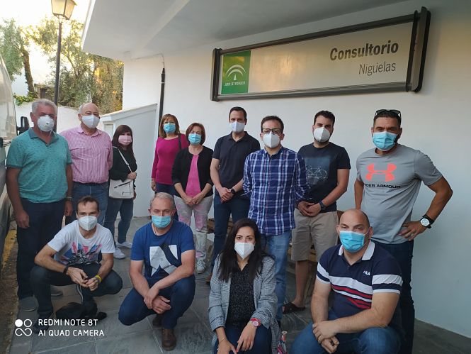 Alcaldes socialistas en el Consultorio de Nigüelas (PSOE) 