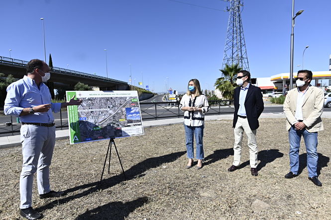 Marifrán Carazo ha visitado las obras de la Ronda Sur (JUNTA) 