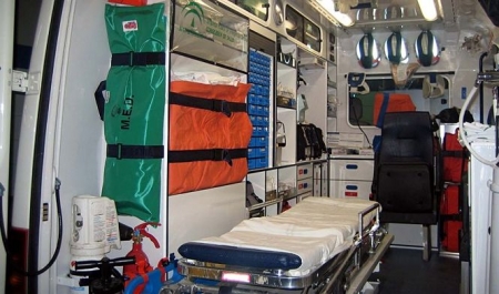 Interior de una ambulancia (112 ANDALUCÍA) 