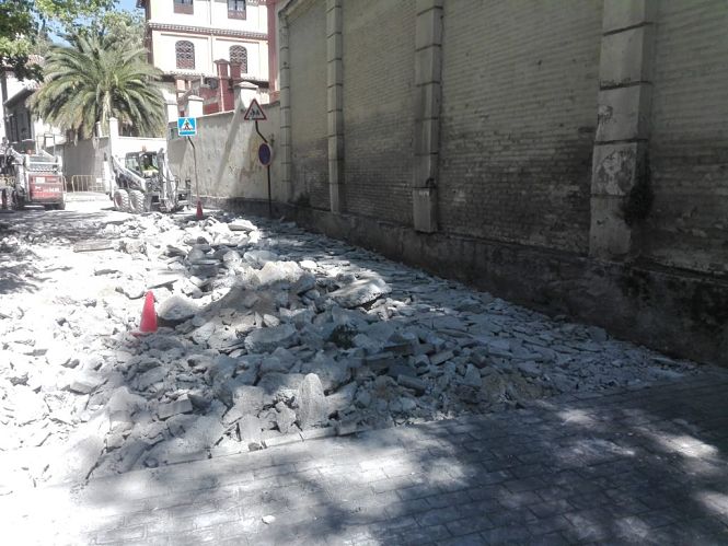 Obras en el Paseo del Generalife (AYUNTAMIENTO GRANADA) 