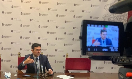 Francisco Cuenca en rueda de prensa (PSOE) Francisco Cuenca en rueda de prensa (PSOE)