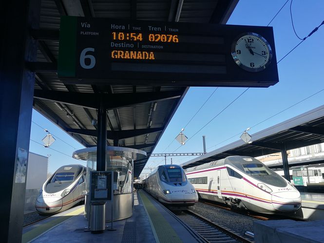 El Ave en la estación de andaluces (RENFE)