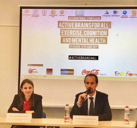 En la imagen, los investigadores de la UGR Irene Esteban-Cornejo y Francisco B. Ortega Porcel, ganadores de este premio (UGR)