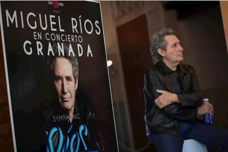 Miguel Rios, durante la presentación de un concierto (EUROPA PRESS - ARCHIVO)