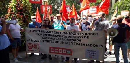 Concentración sindical en la plaza del Carmen (UGT)