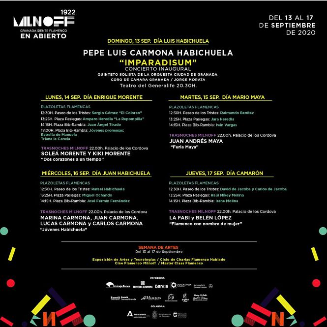 Cartel del Festival Milnoff (AYUNTAMIENTO GRANADA)
