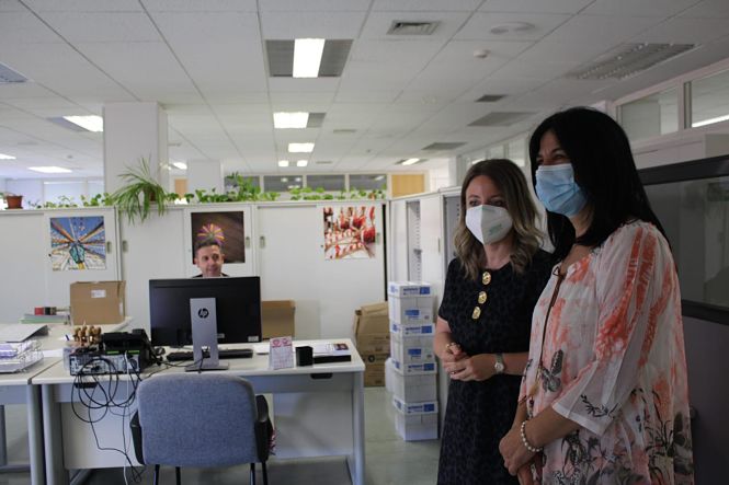 Visita de Inmaculada López Calahorro al SEPE (SUBDELEGACIÓN)