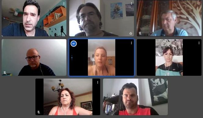 Imagen de la reunión telemática (IU)