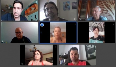 Imagen de la reunión telemática (IU)