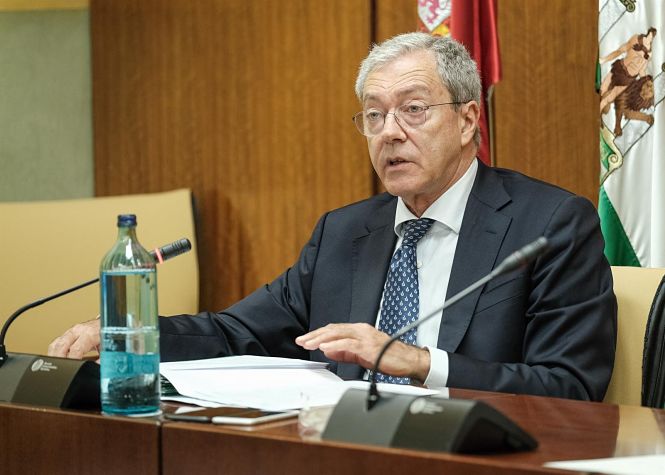 El consejero de Economía, Rogelio Velasco (PARLAMENTO DE ANDALUCÍA) 