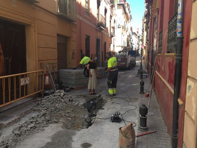 Obras en la Calle Concepción (AYUNTAMIENTO DE GRANADA) 