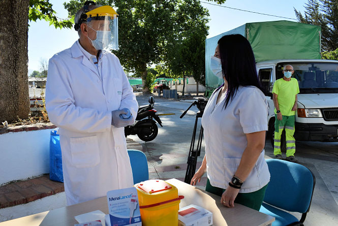 Imagen de la realización del test (AYTO. ALBOLOTE)
