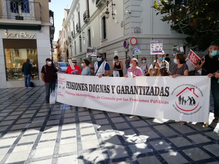 Manifestación de la plataforma de pensionistas en la Plaza del Carmen (PLATAFORMA DE PENSIONISTAS)