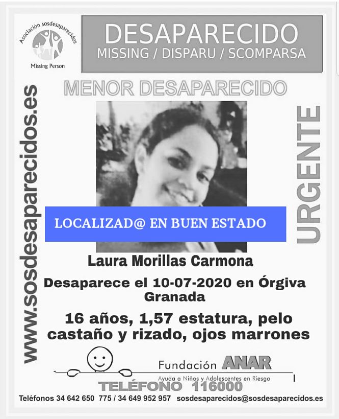 La joven ya ha aparecido (SOS DESAPARECIDOS) 