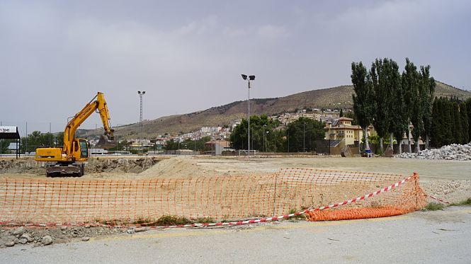 Obras del futuro pabellón de Cenes de la Vega (AYTO. CENES DE LA VEGA)