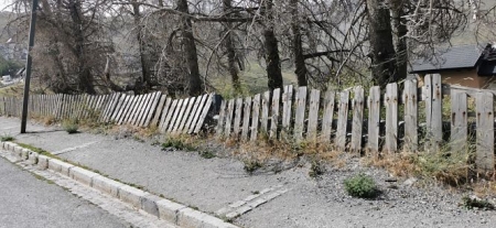 Estado de una calle de la Urbanización de Pradollano (PP)