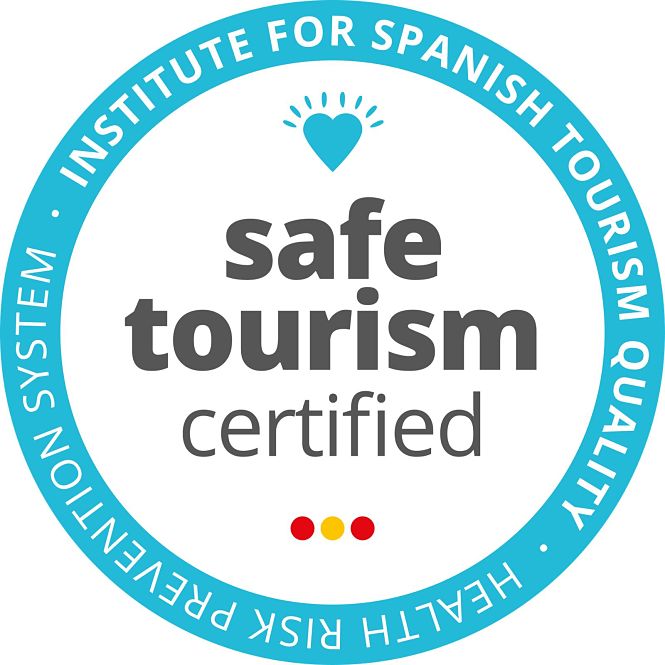 Imagen del sello ‘Safe Tourism Certified’ (AYTO. MOTRIL)