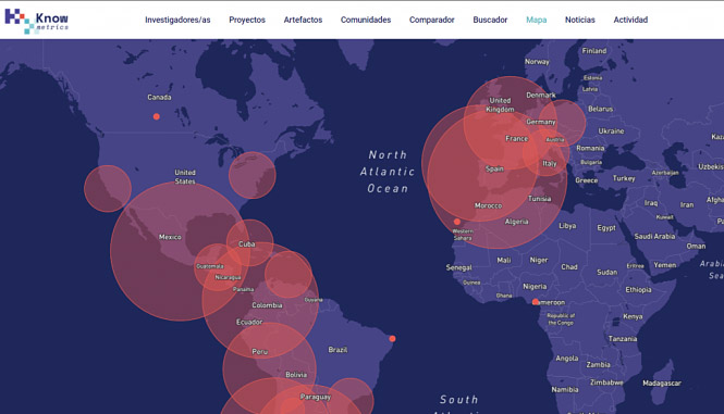 Cartografía de la Red Knowmetrics (UGR) 