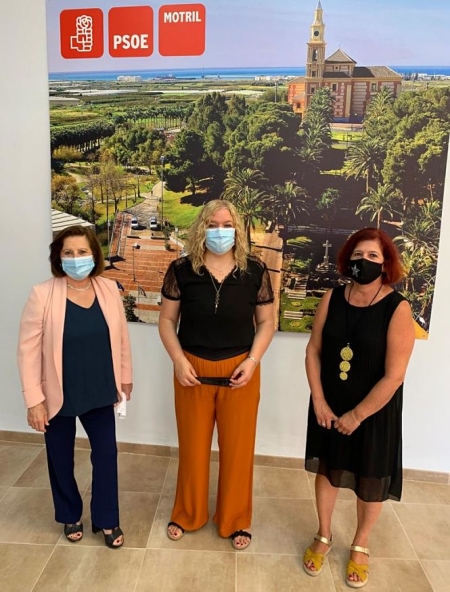Miembros del PSOE durante la visita a Motril (PSOE) Miembros del PSOE durante la visita a Motril (PSOE)