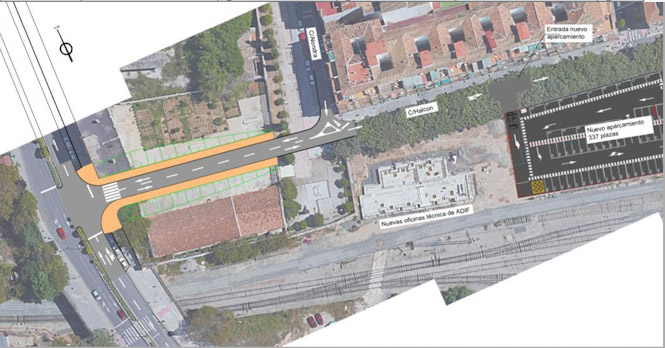 Plano del cuartel de automovilismo (AYUNTAMIENTO DE GRANADA)