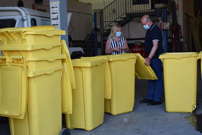 Nuevos contenedores amarillos de Albolote (AYTO. ALBOLOTE)