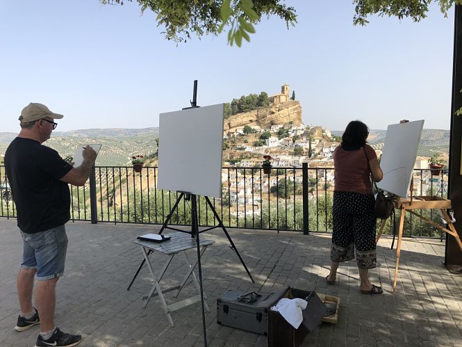 Edición anterior del certamen de pintura rápida(AYTO. MONTEFRIO)