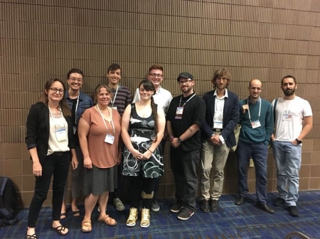 Foto grupal que incluye a la mayoría de autores de este volumen especial durante la sesión oral sobre conservación de parásitos del Congreso de la ESA (ECOLOGICAL SOCIETY OF AMERICA)