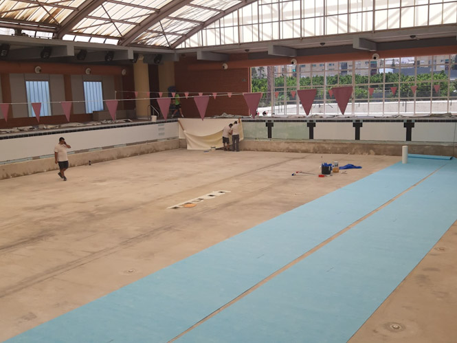 Obras en la piscina cubierta (AYTO. ALMUÑECAR) 
